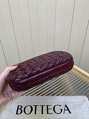 Bottega Veneta Knot Padded Intreccio Burgundy - 3