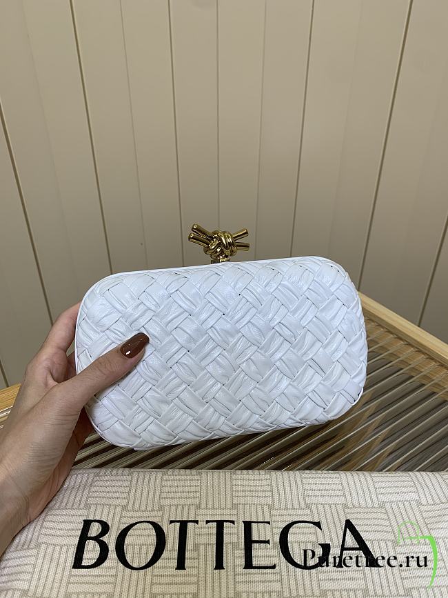 Bottega Veneta Knot Padded Intreccio White - 1