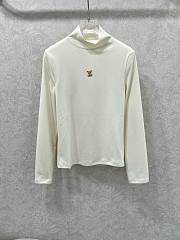 LOUIS VUITTON | Turtleneck long sleeve shirt in white - 1