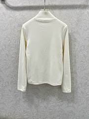 LOUIS VUITTON | Turtleneck long sleeve shirt in white - 6