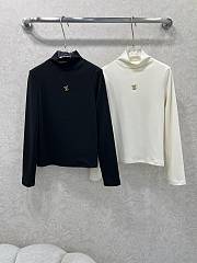 LOUIS VUITTON | Turtleneck long sleeve shirt in white - 5