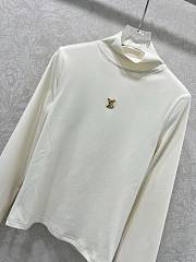 LOUIS VUITTON | Turtleneck long sleeve shirt in white - 2