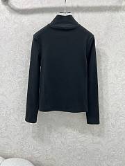 LOUIS VUITTON | Turtleneck long sleeve shirt in black - 6