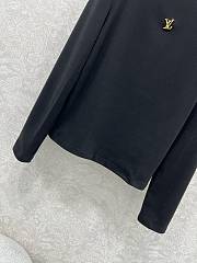 LOUIS VUITTON | Turtleneck long sleeve shirt in black - 2