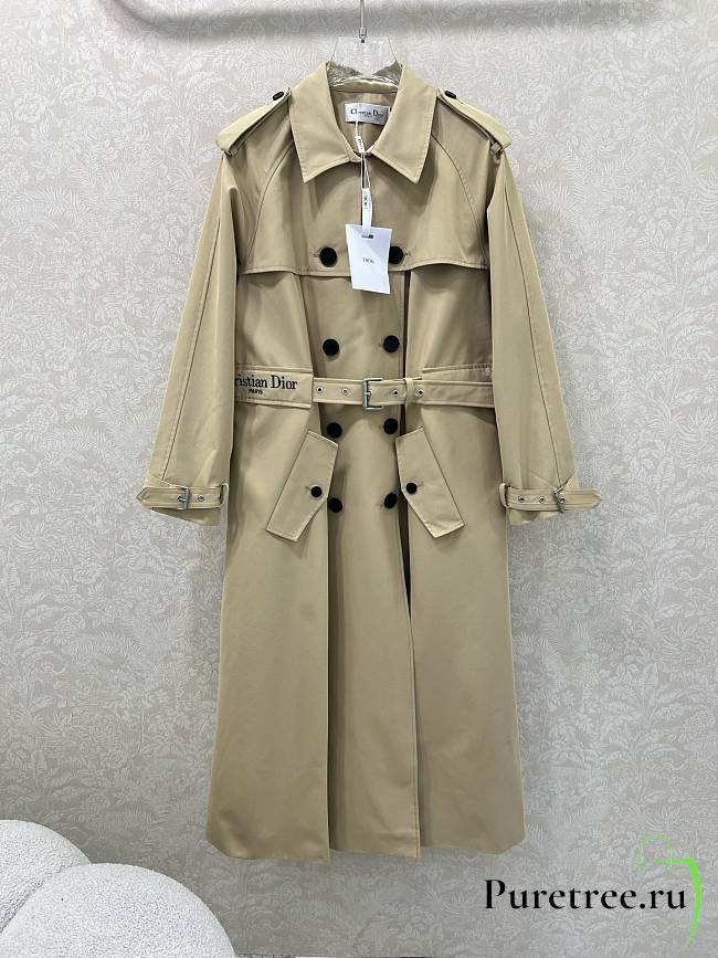 DIOR | Lapel Belted Trench Coat  - 1