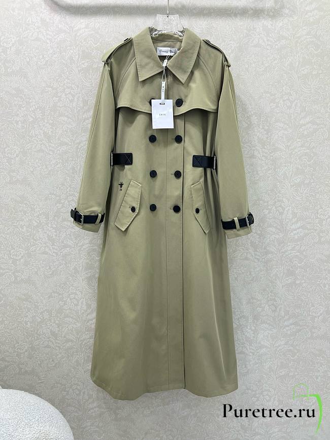DIOR | trench coat features a lapel and belt 01 - 1