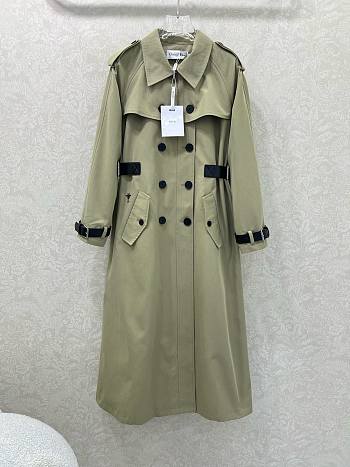 DIOR | trench coat features a lapel and belt 01