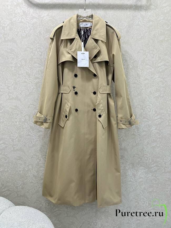 DIOR | trench coat features a lapel and belt 02 - 1