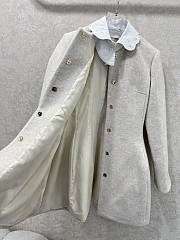 MIUMIU | Collar Peter Pan Wool Coat Dress White - 2
