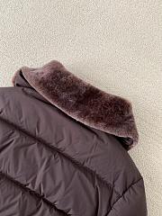 FENDI | Wool Collar Ski Down Jacket Burgundy - 6