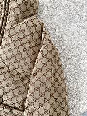 GUCCI | Jacquard Belt Down Canvas Bomber Jacket - 3