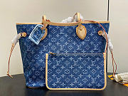 LOUIS VUITTON | Neverfull MM Bag Denim Blue - 1