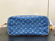 LOUIS VUITTON | Neverfull MM Bag Denim Blue - 4