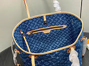 LOUIS VUITTON | Neverfull MM Bag Denim Blue - 3