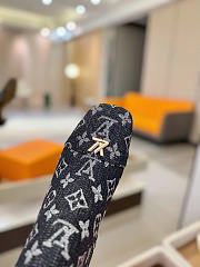 LOUIS VUITTON | Denim Ankle Boots 5cm Black - 3