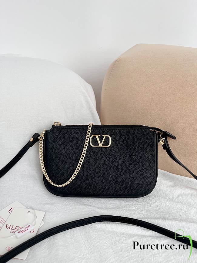 Valentino Garavani Mini VLogo Signature Crossbody Bag Black - 1