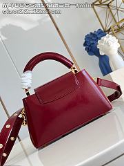 LOUIS VUITTON | Capucines East-West In Burgundy Size 22x12x8 cm - 4