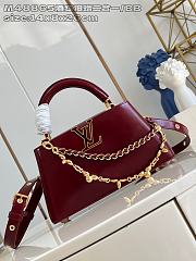 LOUIS VUITTON | Capucines East-West In Burgundy Size 26x14x8 cm - 1