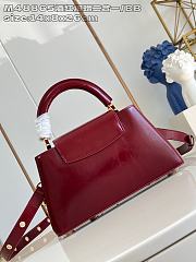 LOUIS VUITTON | Capucines East-West In Burgundy Size 26x14x8 cm - 4