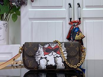 LOUIS VUITTON | Wallet On Chain Ivy Monogram Kitty