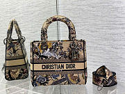 DIOR |  Women Medium Lady D-lite Bag Beige Multicolor - 1