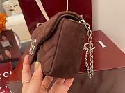 GUCCI | GG Marmont mini shoulder bag Dark brown - 5