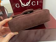 GUCCI | GG Marmont mini shoulder bag Dark brown - 4