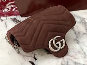 GUCCI | GG Marmont mini shoulder bag Dark brown - 2