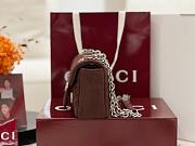 GUCCI | GG Marmont shoulder bag Dark brown size 23x14x6 cm - 6