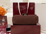 GUCCI | GG Marmont shoulder bag Dark brown size 26x15x7 cm - 2