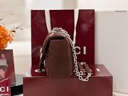 GUCCI | GG Marmont shoulder bag Dark brown size 26x15x7 cm - 5