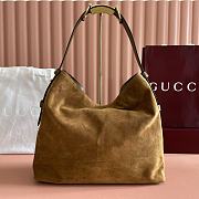 GUCCI | Women Suede Tote Bag In tan Color - 4