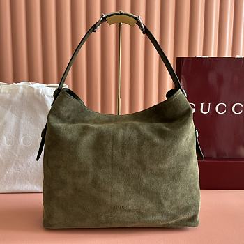 GUCCI | Women Suede Tote Bag In green Color