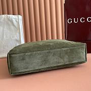 GUCCI | Women Suede Tote Bag In green Color - 4