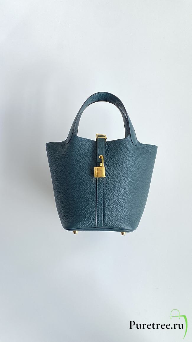 HERMES | Picotin Lock Bleu Orage - 1