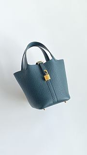 HERMES | Picotin Lock Bleu Orage - 4
