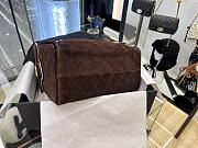 CHANEL | Small 25 handbag Wool tweed Dark Brown - 6