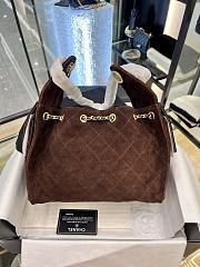 CHANEL | Small 25 handbag Wool tweed Dark Brown - 2