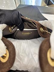 CHANEL | Small 25 handbag Wool tweed Dark Brown - 4