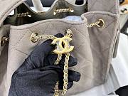 CHANEL | Small 25 handbag Wool tweed Gray - 4