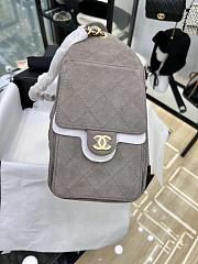 CHANEL | Small 25 handbag Wool tweed Gray - 2