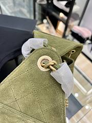 CHANEL | Small 25 handbag Wool tweed Green  - 3