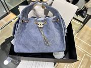 CHANEL | Small 25 handbag Wool tweed Blue - 1