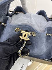 CHANEL | Small 25 handbag Wool tweed Blue - 6