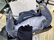 CHANEL | Small 25 handbag Wool tweed Blue - 5