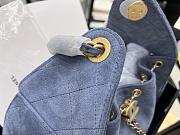 CHANEL | Small 25 handbag Wool tweed Blue - 3