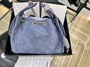 CHANEL | Small 25 handbag Wool tweed Blue - 2