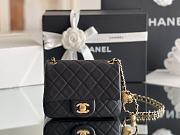 CHANEL | Lambskin Flap Bag In Black - 1