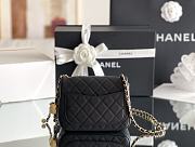 CHANEL | Lambskin Flap Bag In Black - 5