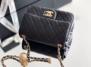 CHANEL | Lambskin Flap Bag In Black - 4